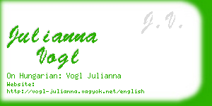 julianna vogl business card